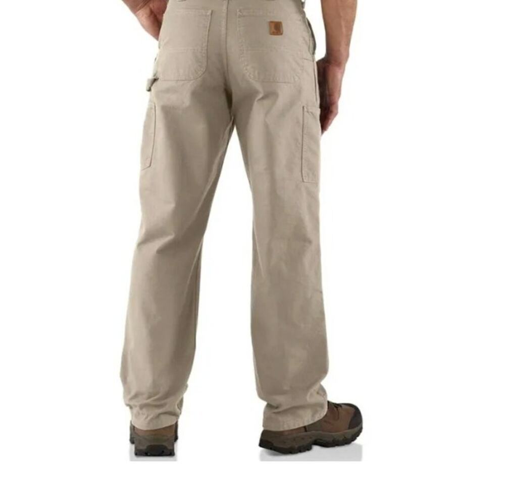 Carhartt 38x36 Dungaree Original Fit Twill Tan Khaki Carpenter Cargo Work Pans